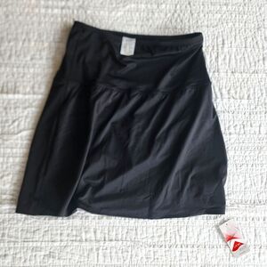 NWT Lands' End Women's Ultra High Waisted Swim Skirt- Black- Size 14